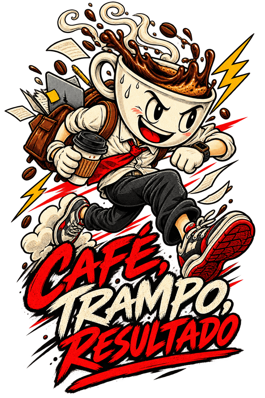 CAFÉ, TRAMPO, RESULTADO